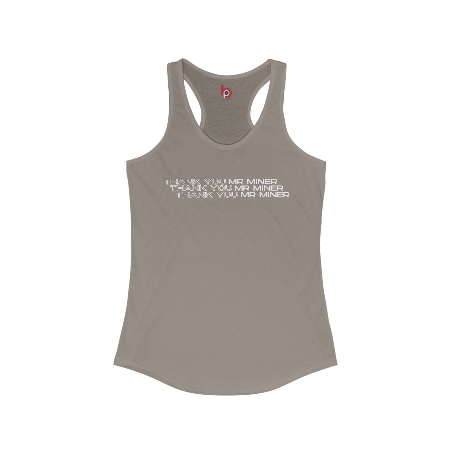 Phish Women's Tank Top | Thank You Mr. Miner | Lot and Concert Racerback Tank