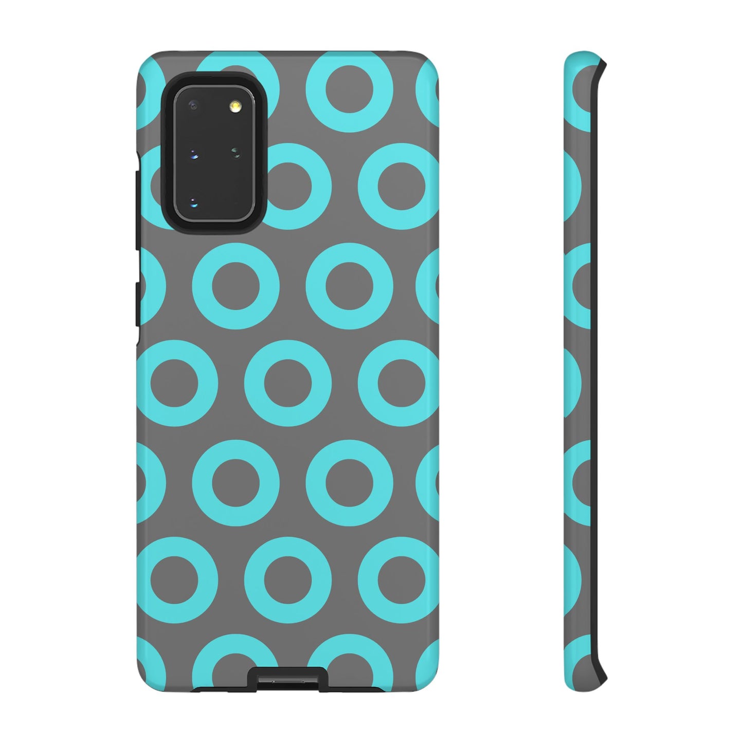 Fishman Donut Phone Case | Turquoise/Gray | | iPhone, Google, Samsung |