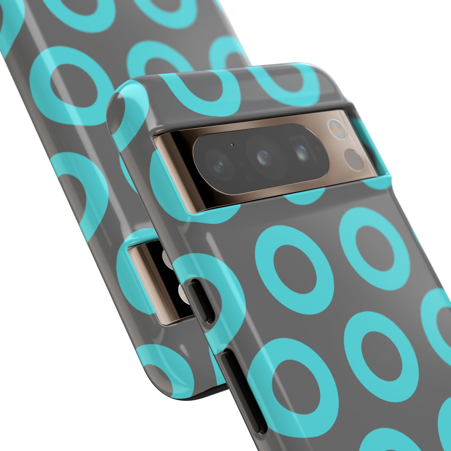 Fishman Donut Phone Case | Turquoise/Gray | | iPhone, Google, Samsung |