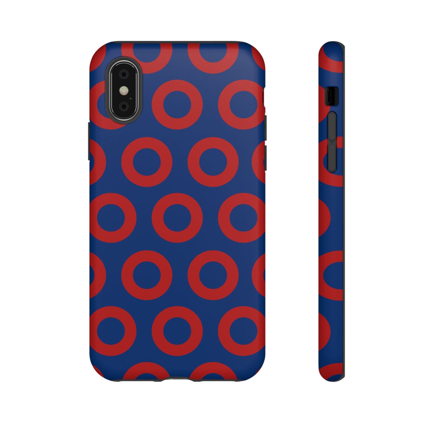 Fishman Donut Phone Case | Red/Blue | iPhone, Google, Samsung