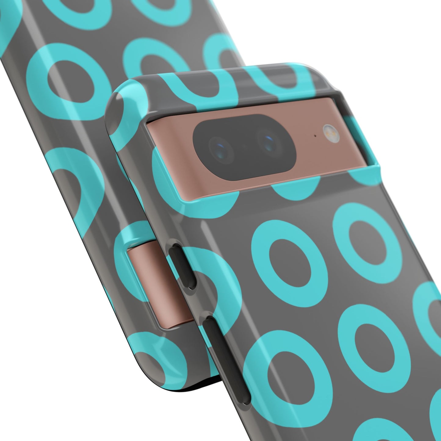 Fishman Donut Phone Case | Turquoise/Gray | | iPhone, Google, Samsung |