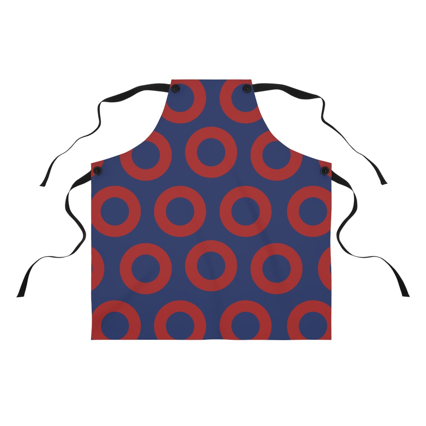 Fishman Donut Chef's Apron | Blue / Red | BBQ, Cookout, Dinner & A Movie