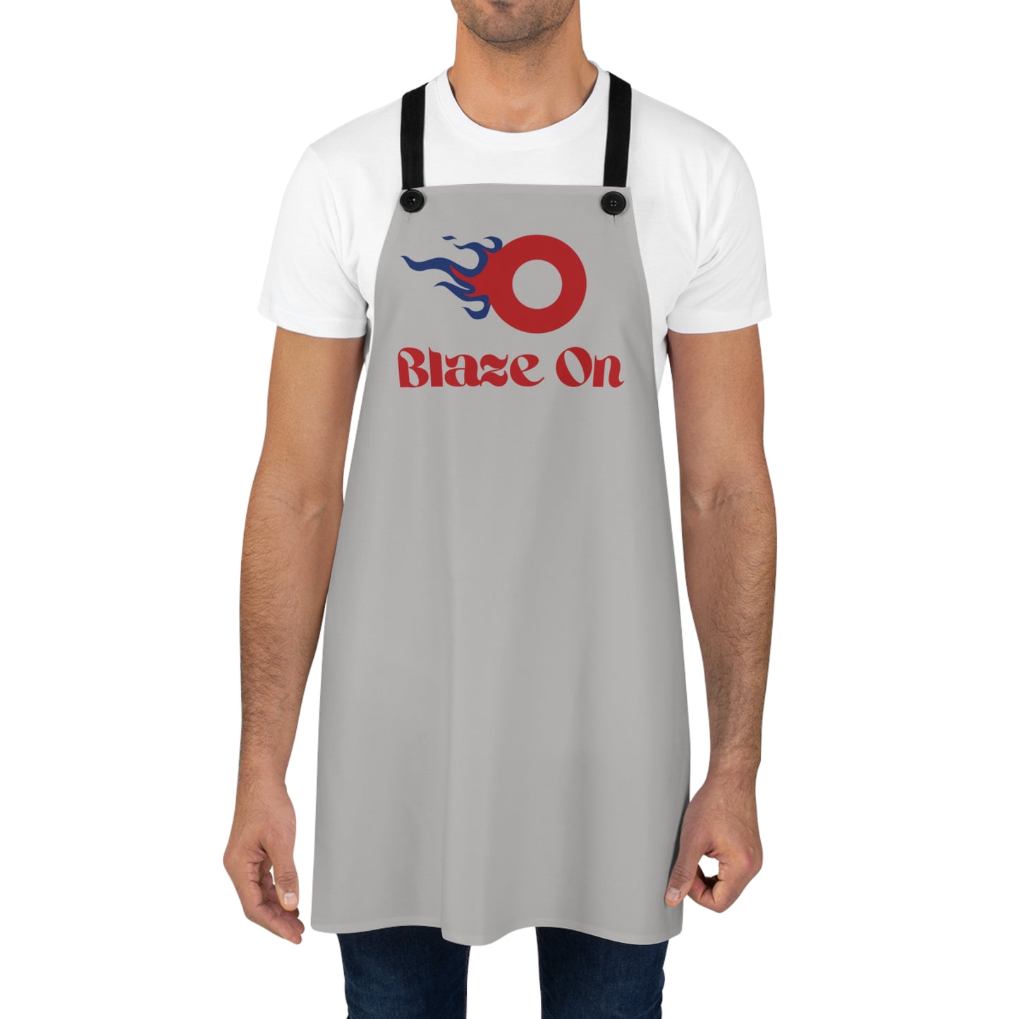 Fishman Flaming Donut Chef's Apron | Blaze On | BBQ, Cookout, Dinner & A Movie