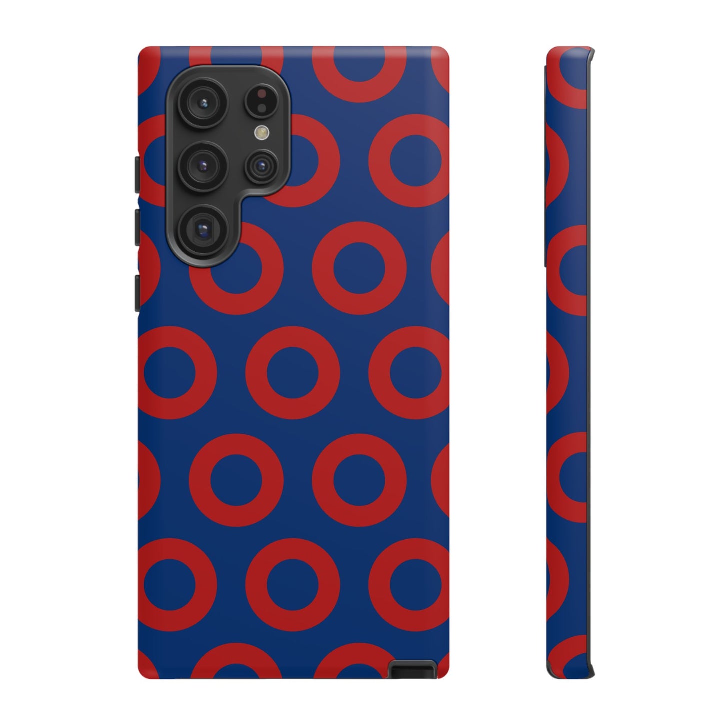 Fishman Donut Phone Case | Red/Blue | iPhone, Google, Samsung