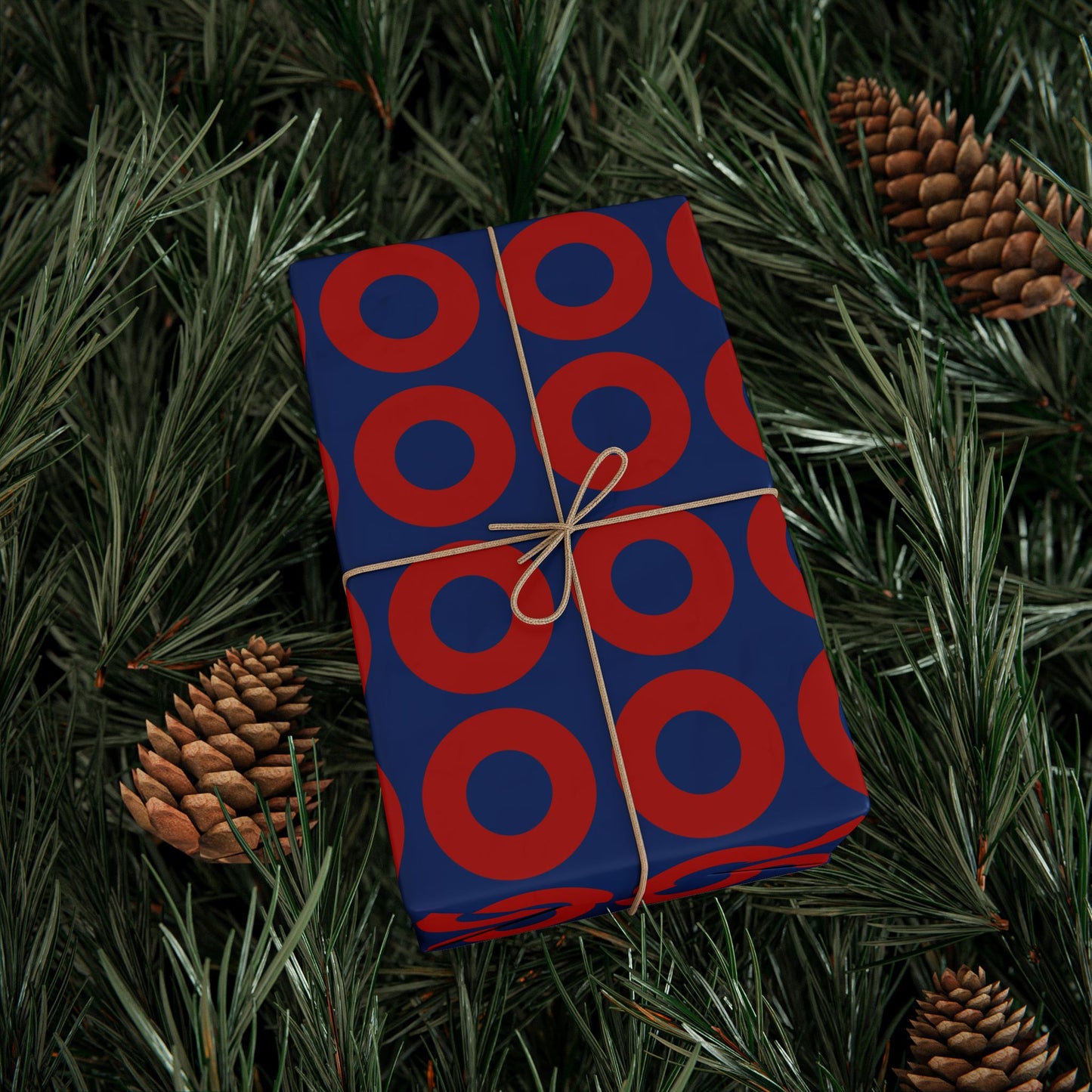 Fishman Donut Wrapping Paper | Red/Blue | 3 sizes