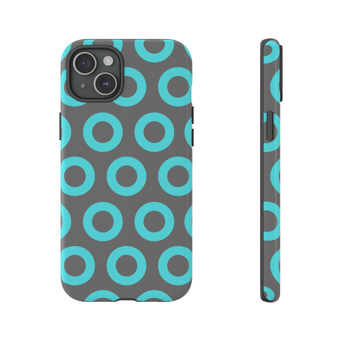 Fishman Donut Phone Case | Turquoise/Gray | | iPhone, Google, Samsung |