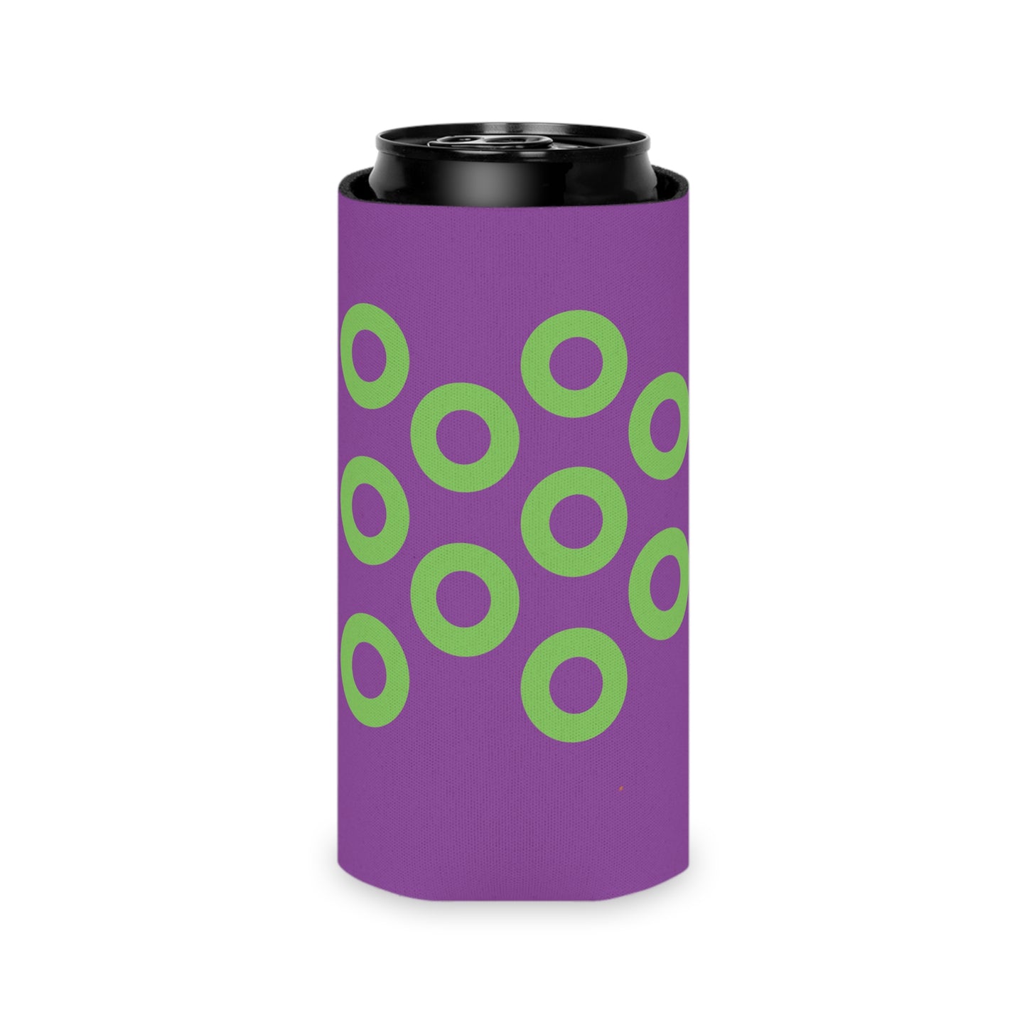 Phish Donut Koozie | Purple/Green | Can Cooler Sleeve