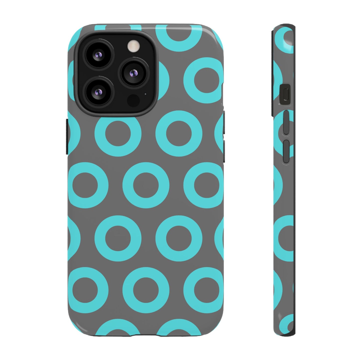 Fishman Donut Phone Case | Turquoise/Gray | | iPhone, Google, Samsung |