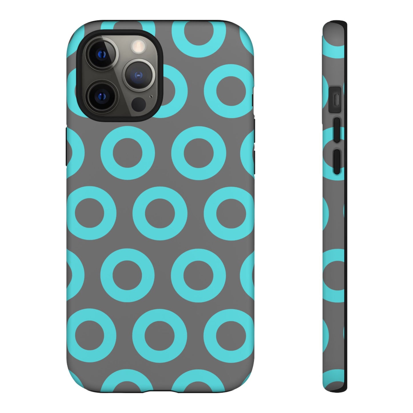 Fishman Donut Phone Case | Turquoise/Gray | | iPhone, Google, Samsung |