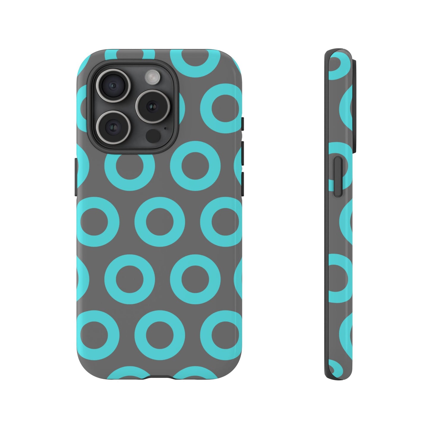 Fishman Donut Phone Case | Turquoise/Gray | | iPhone, Google, Samsung |