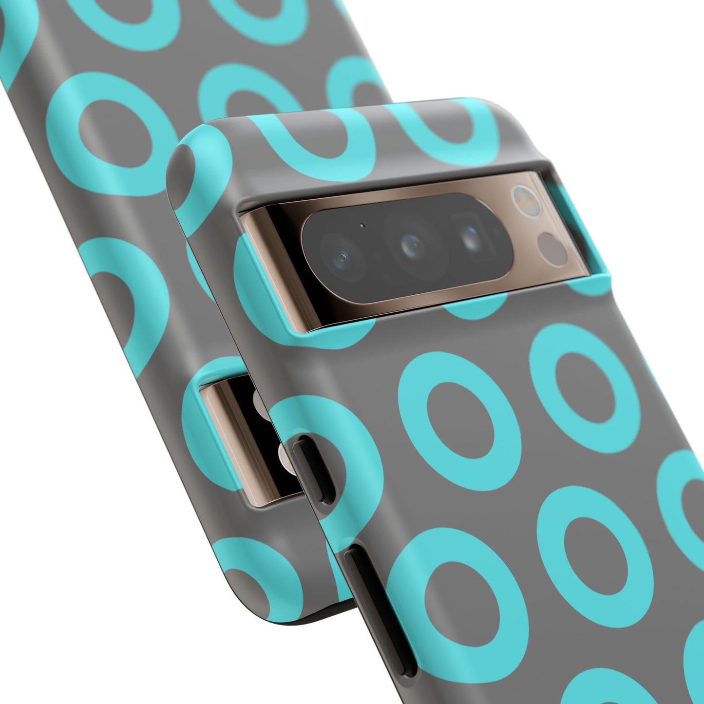 Fishman Donut Phone Case | Turquoise/Gray | | iPhone, Google, Samsung |