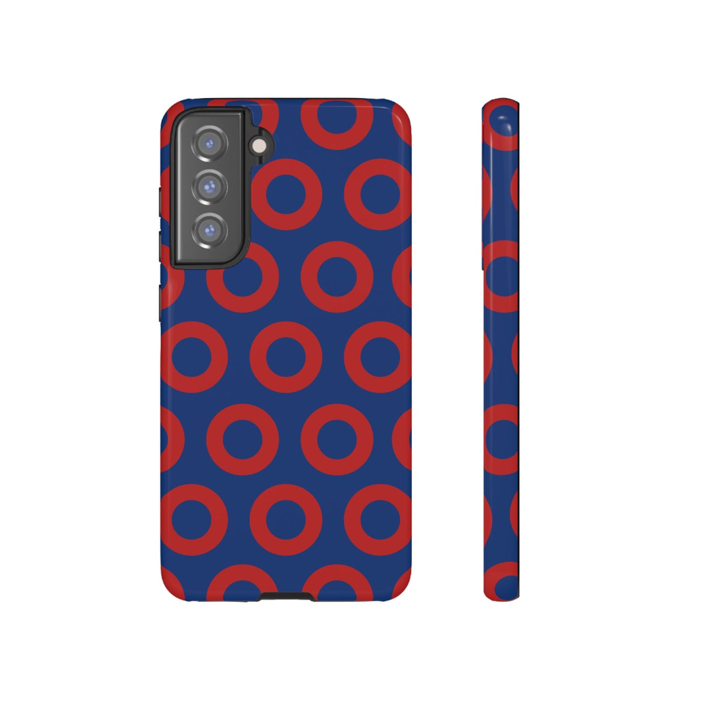 Fishman Donut Phone Case | Red/Blue | iPhone, Google, Samsung