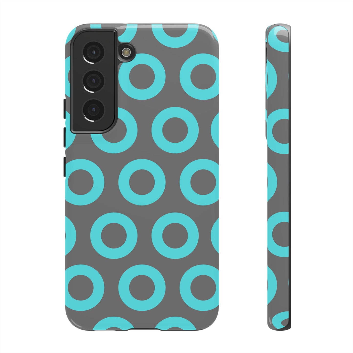 Fishman Donut Phone Case | Turquoise/Gray | | iPhone, Google, Samsung |