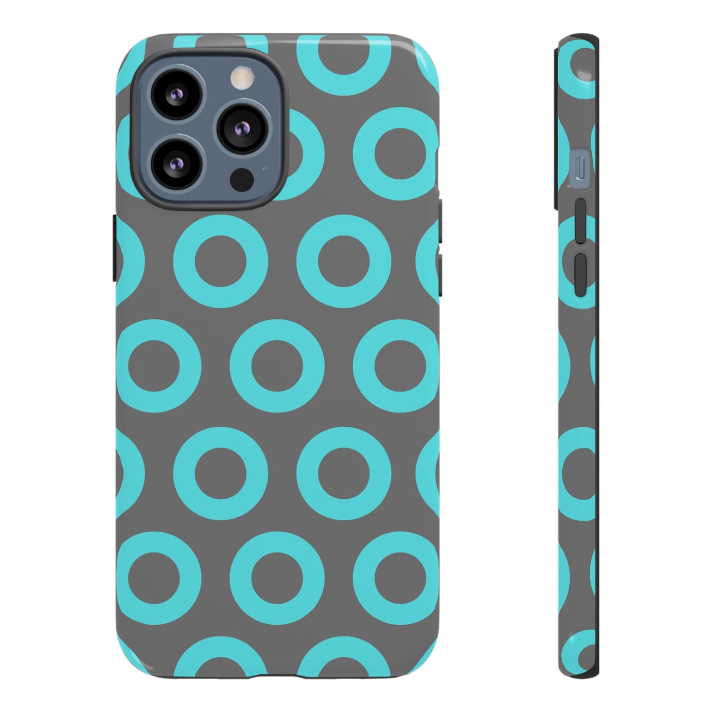 Fishman Donut Phone Case | Turquoise/Gray | | iPhone, Google, Samsung |