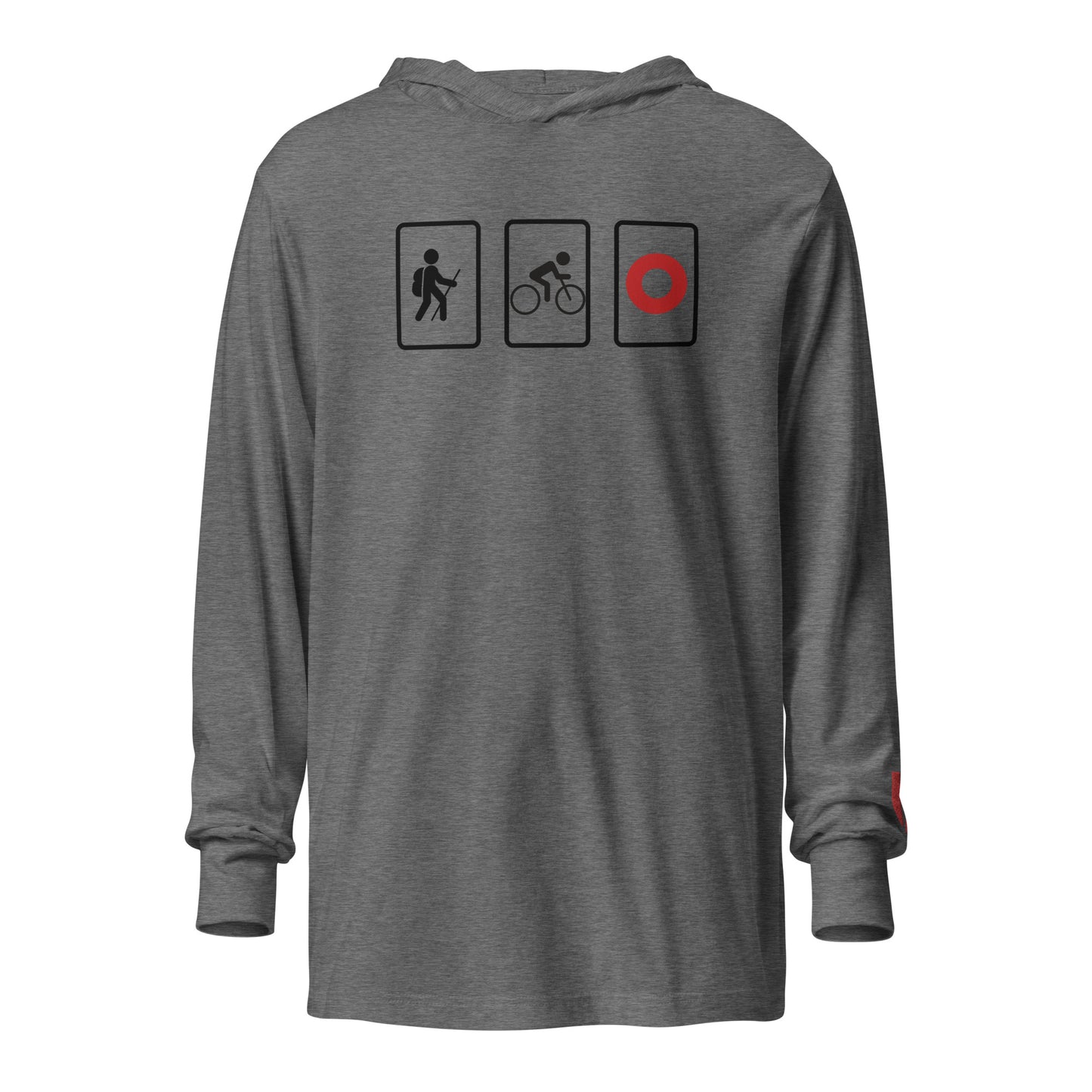 Phish Hooded Long-Sleeve Tee | Hike, Bike, Phish | Lot and Concert Unisex Tee